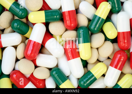 Close up of Pharmaceutical Drugs Stock Photo