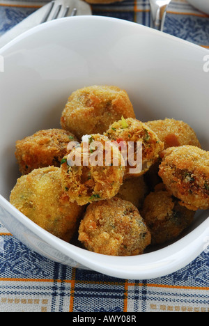 Hake fishcakes - Italian kitchen - Veneto Stock Photo