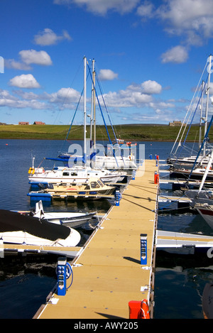 dh Jetty pontoon berth STROMNESS MARINA ORKNEY SCOTLAND Yacht pleasure boats and leisure yachts berthed anchorage uk