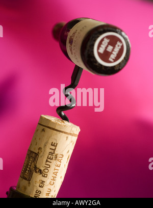 Download Corkscrew Shaped Like A Burgundy Bottle Opening A Cork In A Wine Stock Photo 9528443 Alamy PSD Mockup Templates