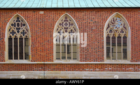 Gothic style windows Saint John's Cathedral Ostrow Tumski Wroclaw Lower ...