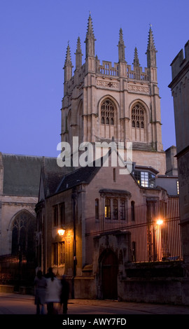 Merton Street And College At Night, Oxford, Uk Stock Photo - Alamy