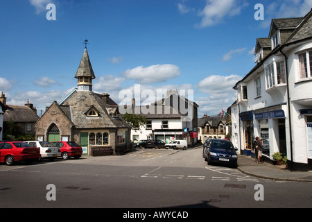 Market square at Chagford Dartmoor Devon England Stock Photo