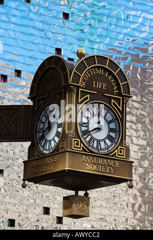 Scottish Legal Life Clock Glasgow Scotland Stock Photo