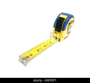 Measuring Tape isolated on white background Stock Photo