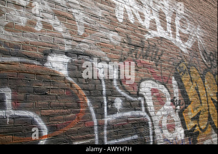 Graffiti on a Wall in Amsterdam Stock Photo