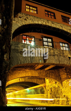 Underground streets in the colonial mining town of Guanajuato Guanajuato State Mexico Stock Photo