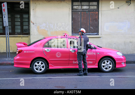 Police control, Bangkok, Thailand, Southeast Asia Stock Photo