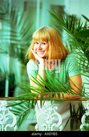 Actress Carol Cleveland who played all the female roles in the tv ...