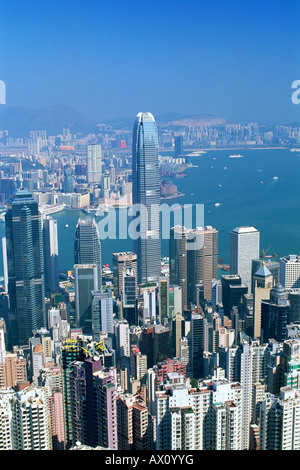 China, Hong Kong, View From Victoria Peak, City Skyline And Victoria 