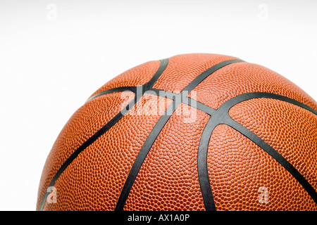Studio shot, close up of basketball