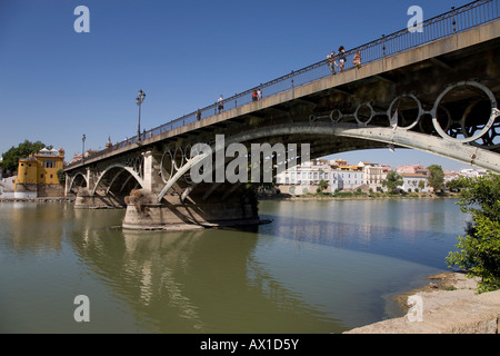 Puente Isabel II, bridge to the Triana quarter, Sevilla, Andalucia, Spain Stock Photo