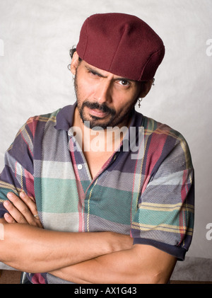 Portrait of Latino man Stock Photo
