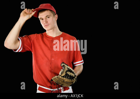 Portrait of a baseball pitcher Stock Photo
