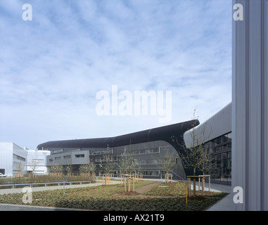 BMW PLANT LEIPZIG CENTRAL BUILDING, LEIPZIG, GERMANY Stock Photo