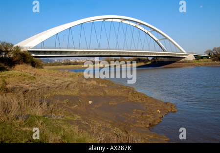 Bridge over River Usk at Newport South Wales UK EU Stock Photo