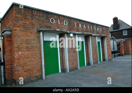 The fron turnstiles of lancashire cricket ground trafford manchester England Stock Photo