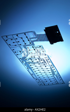 Computer keyboard printed circuit board. Stock Photo