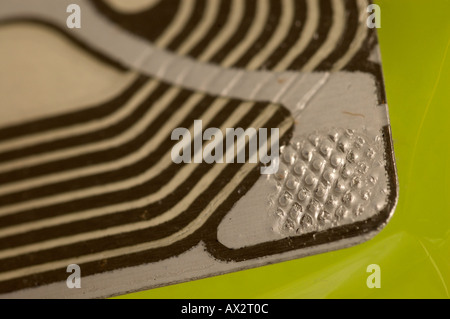 RFID transponder on a plastic foil. (c) by uli nusko, ch-3012 bern. Stock Photo