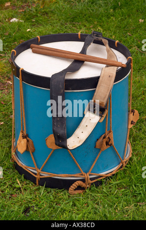 Wardour Castle Regiment English Civil War period Battlefield drum  Stock Photo