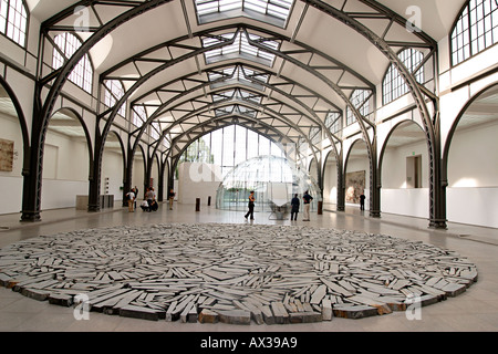 Berlin Hamburger Bahnhof in Berlin Mitte Museum exibition indoor former railway station named Hamburg railway station Stock Photo