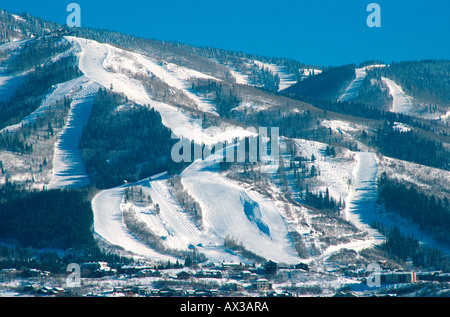 Steamboat ski area Mt Werner Steamboat Springs Colorado USA Stock Photo