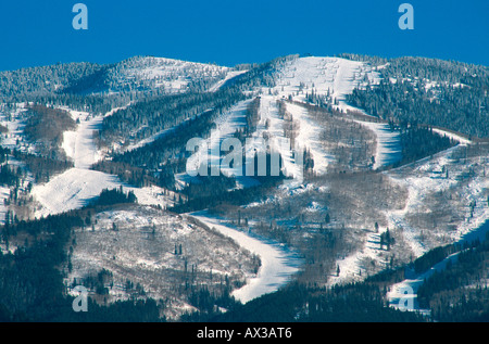 Steamboat ski area Mt Werner Steamboat Springs Colorado USA Stock Photo