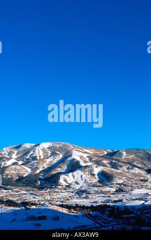 Steamboat ski area Mt Werner Steamboat Springs Colorado USA Stock Photo