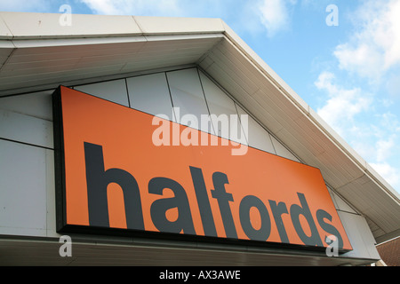 Halfords Shop Stock Photo
