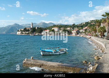 Seafront in Lopud, Elaphite Islands (Elaphites), Dubrovnik Riviera, Dalmatian Coast, Croatia Stock Photo