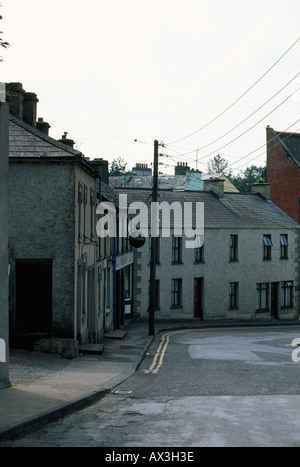 Commercial street in town of Drumshambo, in the Iron Mountain Range, County Leitrim, Ireland. Stock Photo