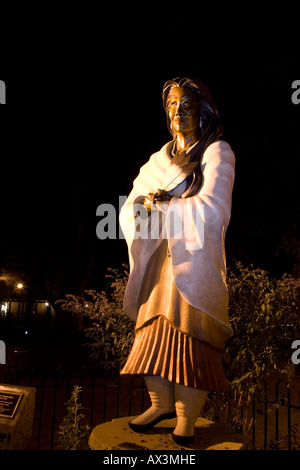 Statue of Kateri Tekakwitha 1656 to 1680 First Native American to be promoted a saint Santa Fe New Mexico October 2006 Stock Photo