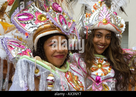 Brazilian-style carnival celebration with London's Samba Schools in Islington, London, England, United Kingdom Stock Photo