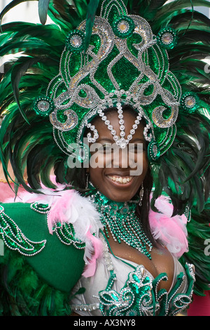 Brazilian-style carnival celebration with London's Samba Schools in Islington, London, England, United Kingdom Stock Photo