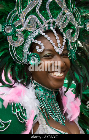 Brazilian-style carnival celebration with London's Samba Schools in Islington, London, England, United Kingdom Stock Photo