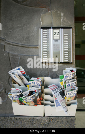 Junk mail in Baku, Azerbaijan Stock Photo