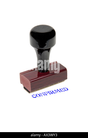 Confirmed Rubber stamp Stock Photo