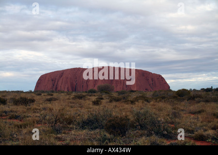 Uluru - Ayers Rock [Docker River Road, Uluru-Kata Tjuta National Park, Northern Territory, Australia, Oceania]                 . Stock Photo