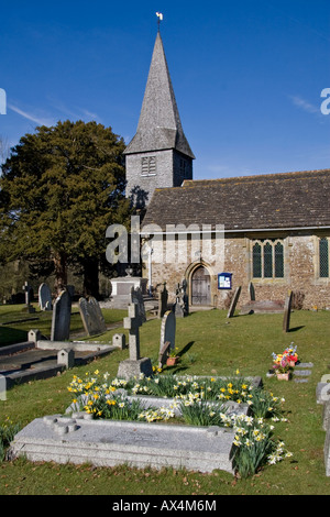 St Nicolas Church Itchingfield Barns Green West Sussex Stock Photo - Alamy