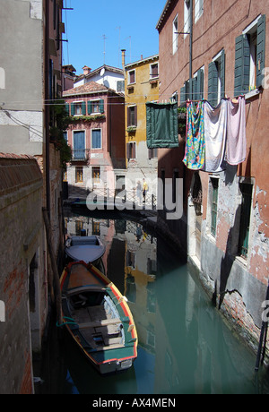 Back canal in Venice, Italy. Stock Photo
