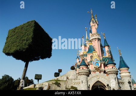 Magic Kindom castle in Disneyland paris Stock Photo