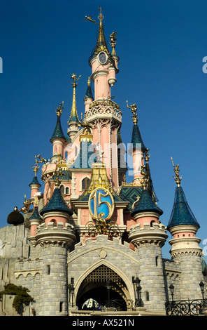 Magic Kindom castle in Disneyland paris Stock Photo