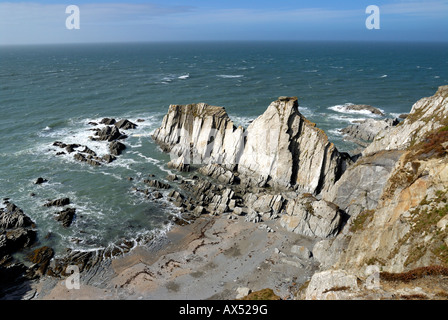 Rockham Bay, Mortehoe, North Devon, United Kingdom, Europe. Stock Photo