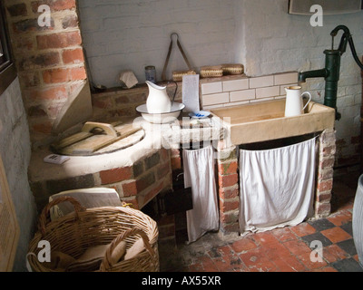 The outdoor washing room at the DH Lawrence Birthplace Museum in Eastwood, Nottinghamshire East Midlands UK