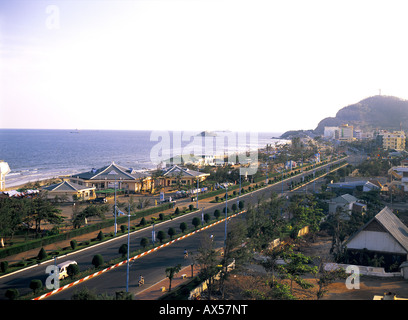 Overview of beach at Vung Tau, Vietnam Stock Photo