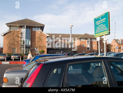 The car park on Foster Avenue in Beeston, Nottinghamshire East Midlands UK Stock Photo