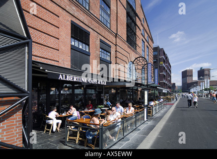 Restaurant at Aker Brygge shopping mall, Stranden, Oslo, Norway, Scandinavia, Europe Stock Photo