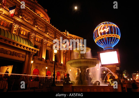 Exterior view, Paris Las Vegas Hotel & Casino, Las Vegas Boulevard, Las Vegas, Nevada, USA, North America Stock Photo