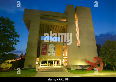 Herbert F Johnson Museum of Art by I M Pei at Cornell University Ithaca New York Tompkins County Stock Photo