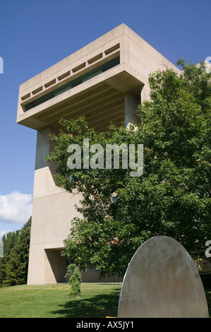 Herbert F Johnson Museum of Art by I M Pei at Cornell University Ithaca New York Tompkins County Stock Photo